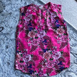 00 Tropical Print J. Crew Factory Sleeveless